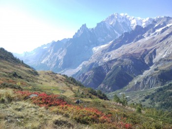 Vista Monte Bianco da Val Ferret